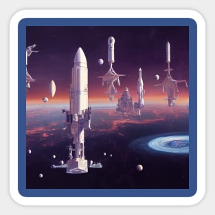 Interplanetary Spaceport Sticker